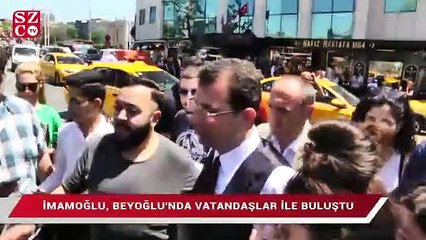 İstiklal Caddesi’nde İmamoğlu izdihamı