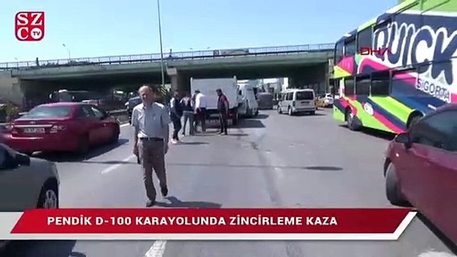 Pendik D-100 karayolunda zincirleme kaza