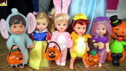 Barbie Dream House Halloween Dress up Party! SLIME PRANK