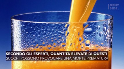 Bere succo di frutta potrebbe ridurre l’aspettativa di vita