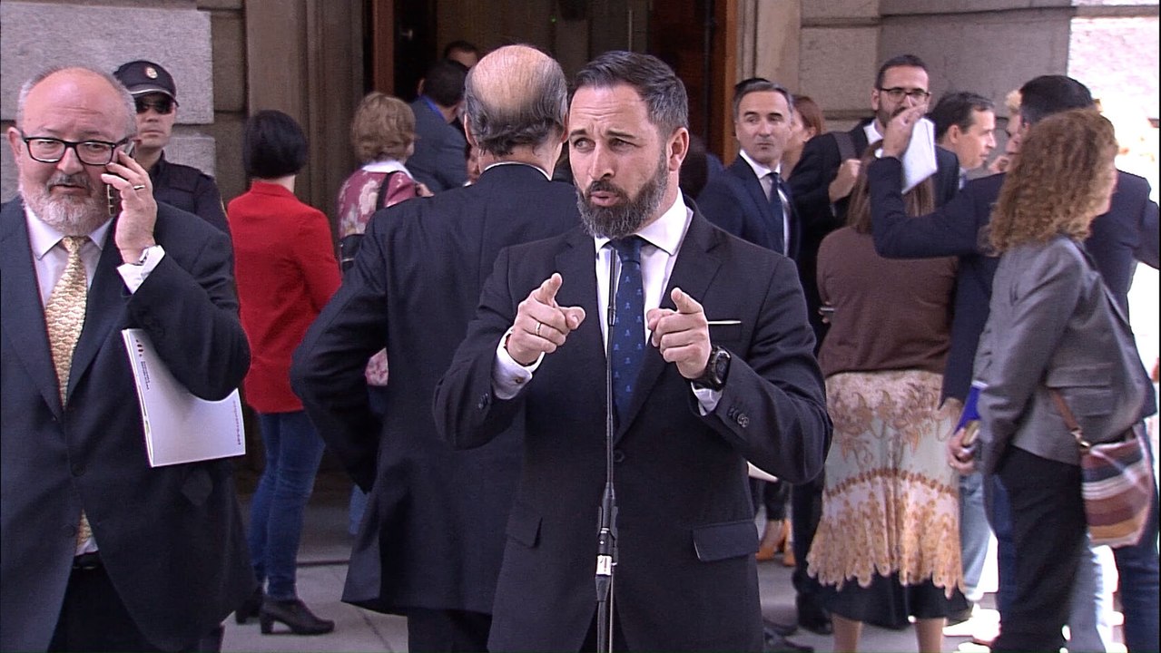 Abascal tras la sesión constitutiva del Congreso: "Hoy se han vivido momentos tristes"
