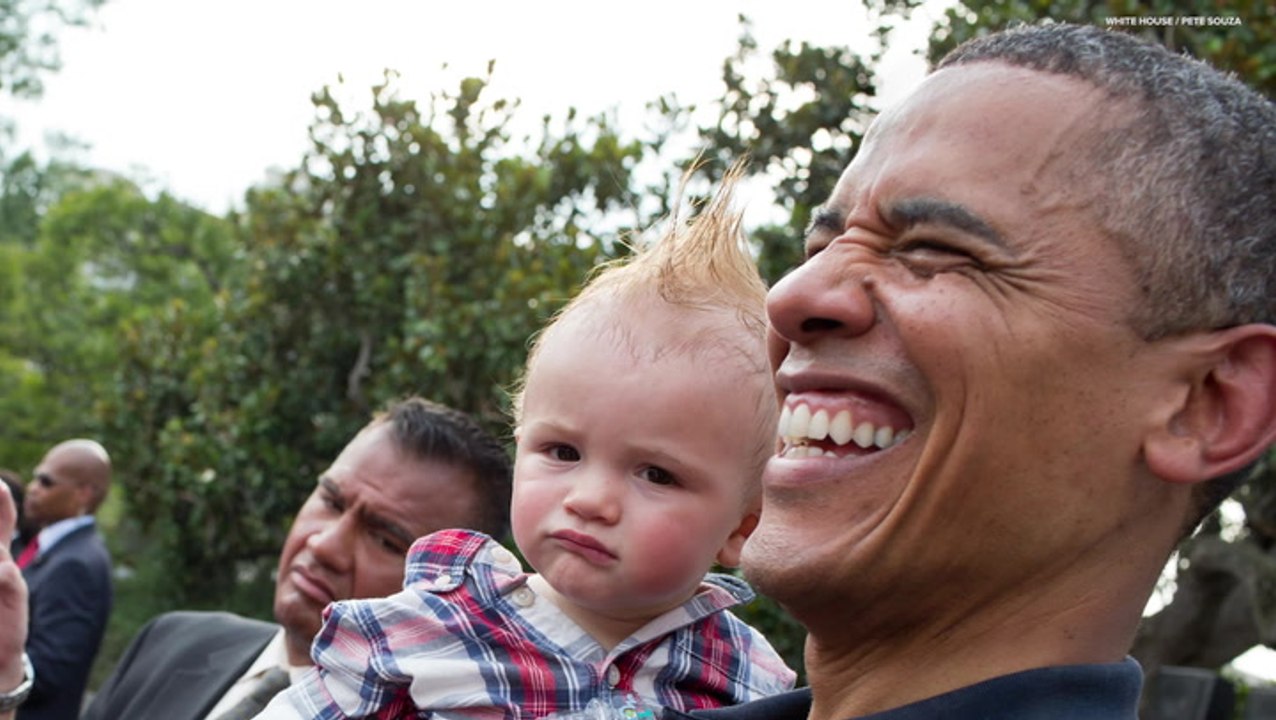 21 Pictures of President Obama Holding Babies