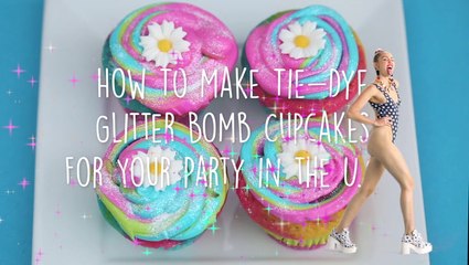 How To Make Glitter Rainbow Cupcakes