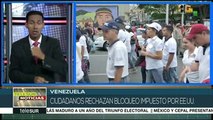 Venezuela: marcha por primer aniversario de reelección de pdte. Maduro