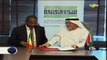 ORTM - Signature d’un accord de financement entre le premier ministre Dr Bobo Cissé et le président du conseil d’administration du fond khalifa