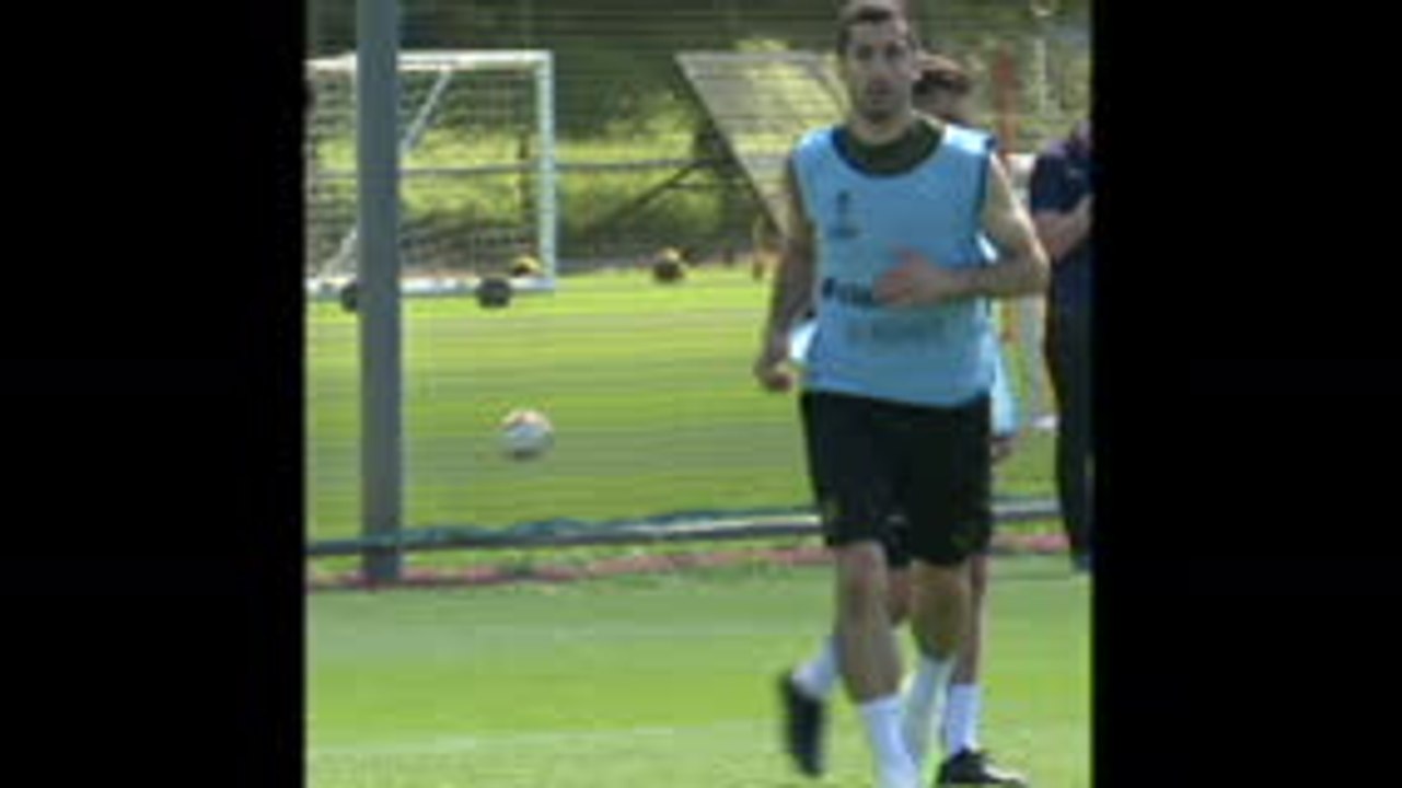 Mkhitaryan trains following decision to miss Europa League final