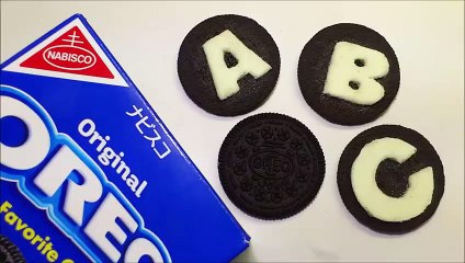 OREO Cookie Art！How to Draw Alphabet ABC for kids - Art Challenge
