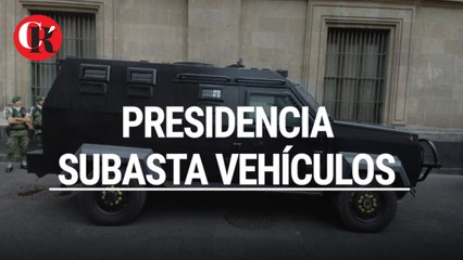Presidencia subasta vehículos