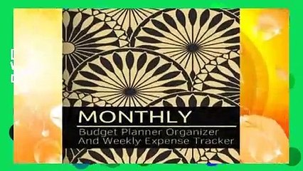 [Read] Monthly Budget Planner Organizer and Weekly Expense Tracker: Golden Floral Design Personal