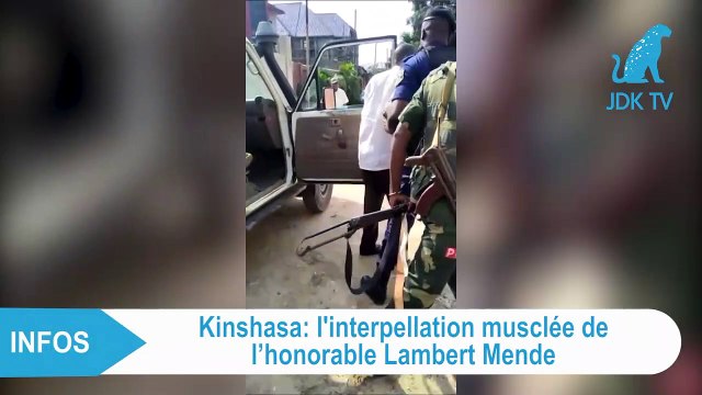 Brève interpellation de Lambert MENDE à Kinshasa