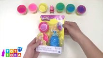 DIY Play-Doh Learn Make Disney Princess Mermaid Ariel Sleeping Beauty Aurora Dress Up Toy Soda