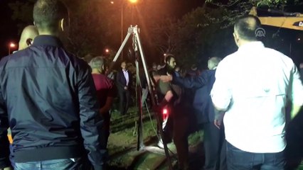 Trabzon'da kanalizasyona düşen işçi kayboldu (2)