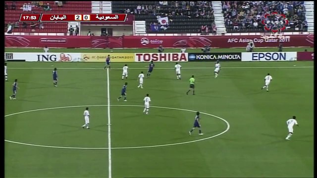 الشوط الاول مباراة اليابان و السعودية 5-0 كاس اسيا 2011