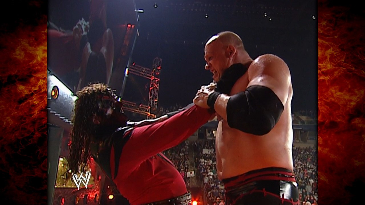 Kane vs Randy Orton ("Imposter" Kane Knocks Kane Off The Stage)! 6/12/06