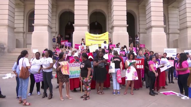 美 전역 500여 곳 낙태금지법 반대 시위 / YTN