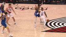 Lillard drops McKinnie and sinks a deep three