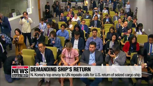 N. Korea's top envoy to U.N. repeats calls for U.S. return of seized cargo ship
