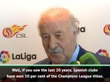 Del Bosque defends Spanish teams' performances in Europe