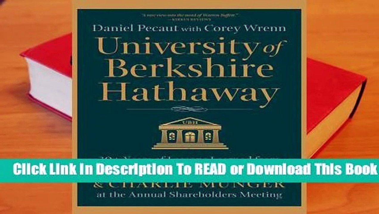 Full E-book University of Berkshire Hathaway: 30 Years of Lessons Learned from Warren Buffett