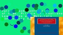 Full E-book Conflict of Laws, Private International Law, Cases and Materials (University Casebook