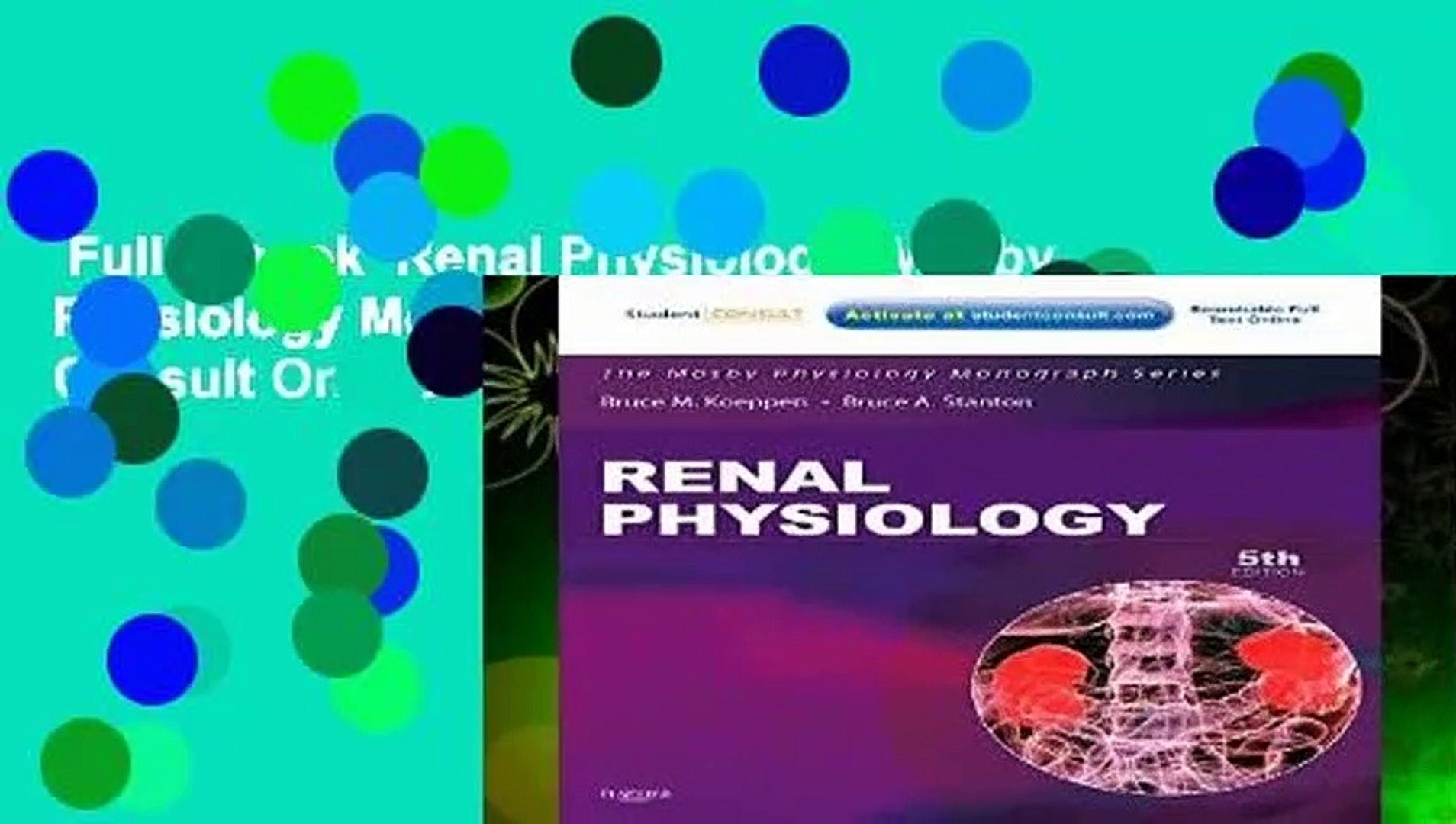 ⁣Full E-book  Renal Physiology: Mosby Physiology Monograph Series (with Student Consult Online