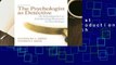 Online The Psychologist as Detective: An Introduction to Conducting Research in Psychology  For Free