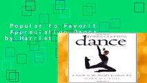 Popular to Favorit  Appreciating Dance by Harriet Lihs