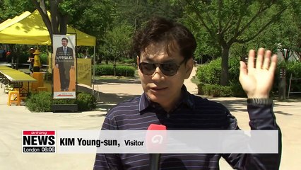 Visitors gather at Bongha Village to remember late Pres. Roh Moo-hyun