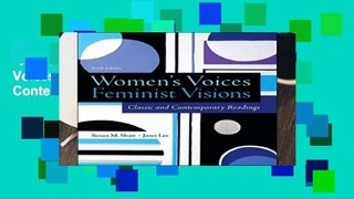 Any Format For Kindle  Women s Voices, Feminist Visions: Classic and Contemporary Readings by