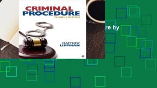 About For Books  Criminal Procedure by Matthew  Lippman