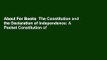About For Books  The Constitution and the Declaration of Independence: A Pocket Constitution of
