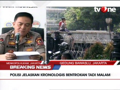 Polri: Kejadian Dini Hari Tadi Bukan Peristiwa Spontan