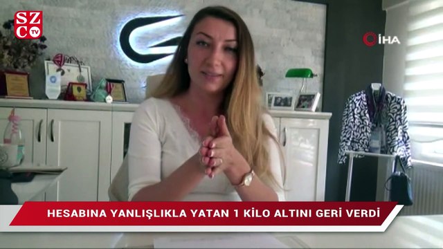 Hesabına yanlışlıkla yatan 1 kilo altını geri verdi