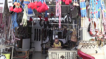 Dede yadigarı asırlık aletlerle semerciliği sürdürüyor - ADIYAMAN