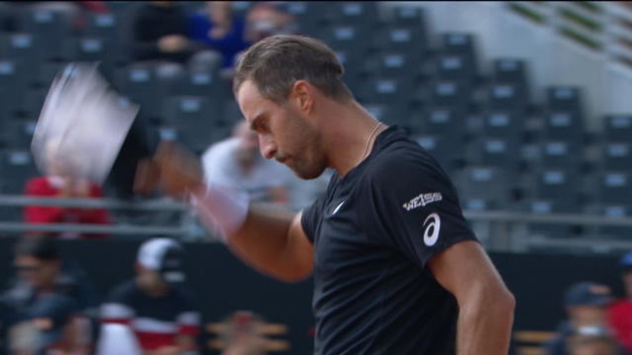 Lyon - La balle de match de Steve Johnson, vainqueur du Français Herbert