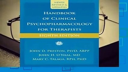 Trial New Releases  Handbook of Clinical Psychopharmacology for Therapists by John D. Preston