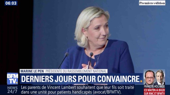 Marine Le Pen : LFI devrait s'appeler La France Islamiste - ZAPPING ACTU DU 22/05/2019