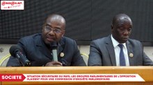 Situation sécuritaire du pays : Les groupes parlementaires de l’opposition plaident pour une commission d’enquête parlementaire