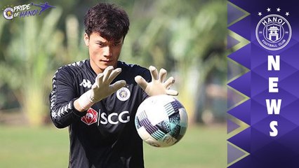 Buổi tập rất quan trọng trước cuộc xuất quân của CLB Hà Nội