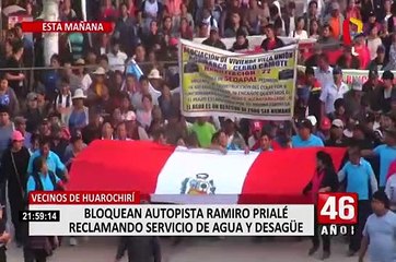 Protestas por agua y desagüe: Sedapal emite comunicado sobre obras