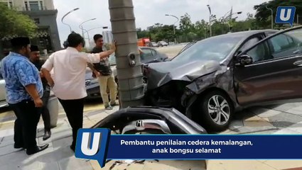 Pembantu penilaian cedera kemalangan, anak bongsu selamat