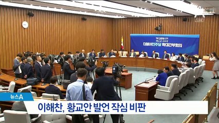 민주당 “탄핵당한 사람들이 주제 넘게 나서”…황교안에 맹공