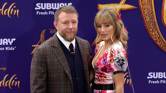 Guy Ritchie and Jacqui Ainsley Aladdin World Premiere Purple Carpet