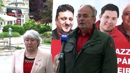 Thürmer Gyula az Irány Tv stúdiójában