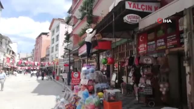 Arılar İlçe Merkezine Girdi, Esnaf Kepenk Kapattı