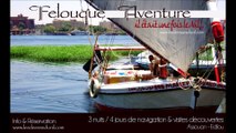 felouques sur le Nil en Egypte.  croisière en felouque