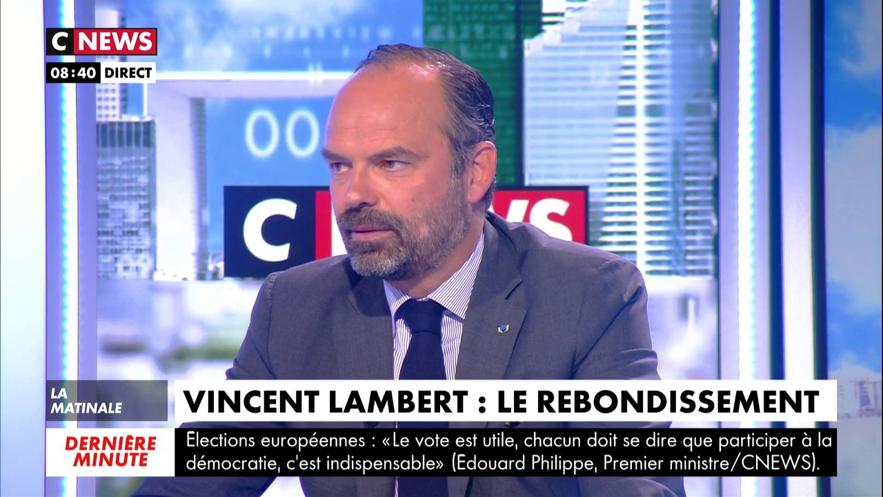 Edouard Philippe sur l'affaire Vincent Lambert :«J'ai été assez choqué par l'espèce de joie bizarre et à mon avis malsaine»