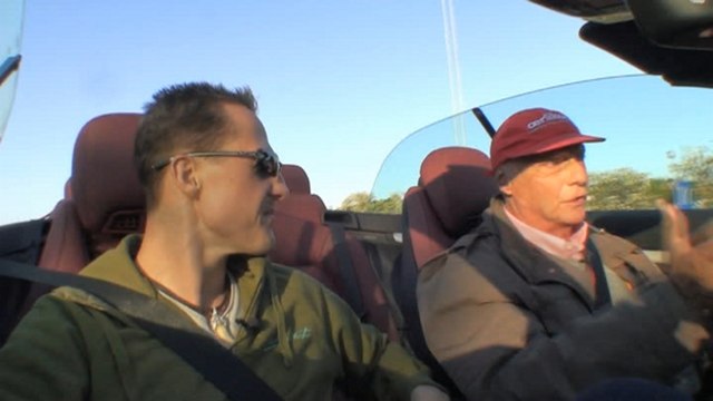 Niki Lauda interviewt Michael Schumacher
