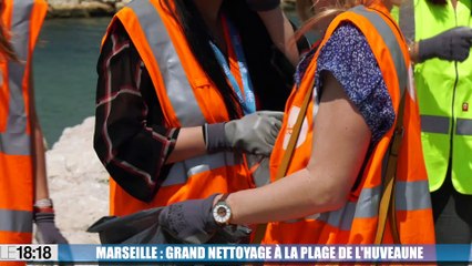 Marseille : grand nettoyage à la plage de l'Huveaune