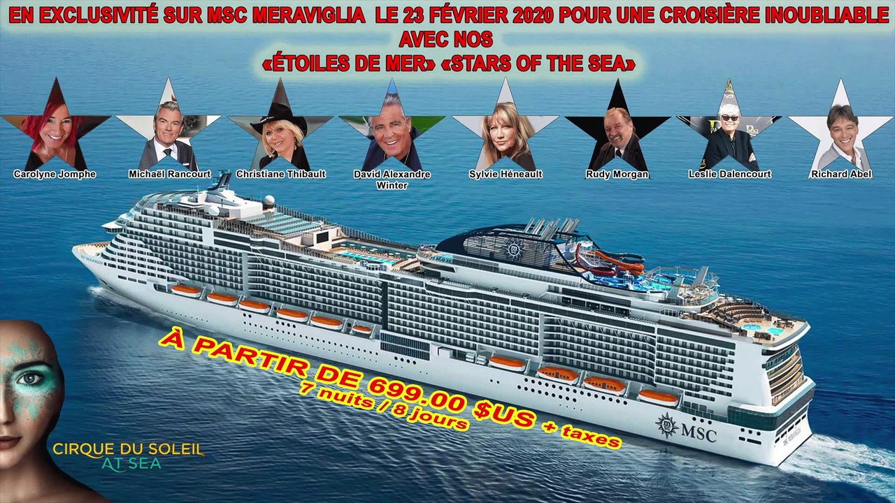 CROISIÈRE AVEC « NOS ÉTOILES DE MER » (STARS OF THE SEA)
